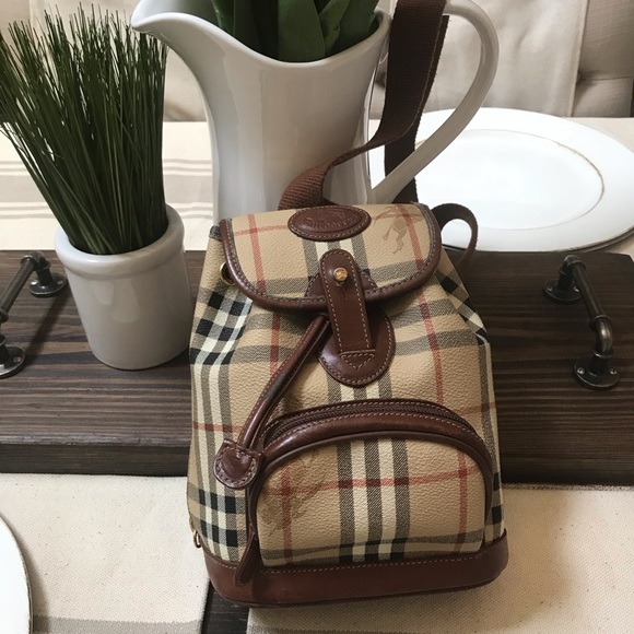 vintage burberry mini backpack